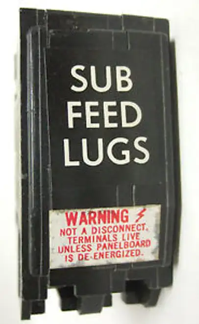 New Square D Qo-60Sl Qo60Sl Sub-Feed Lug Kit 2 Pole 240 Vac 60A