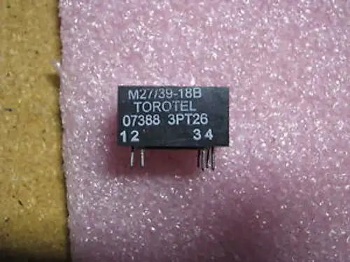 Torotel Transformer M27/39-18B Nsn: 5950-01-370-5374