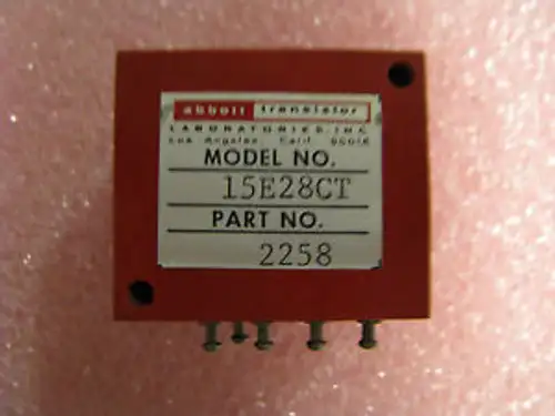 Abbott Labs Power Transfomer # 2258 Model 15E28Ct Nsn: 5950-00-038-7679