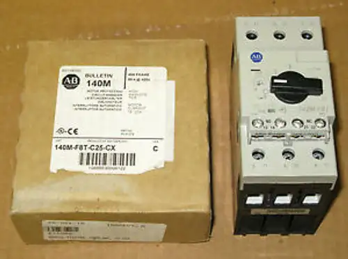 New Allen Bradley 140M-F8T-C25-Cx Motor Protection Circuit Breaker 18-25Amps