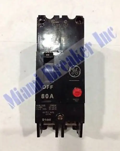 Tey280 Ge Circuit Breaker 2 Pole 80 Amp 480/277V