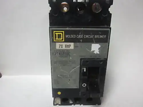 SQUARE D MOLDED CASE CIRCUIT BREAKER FAL24070 70A 2 POLE.........YB-181