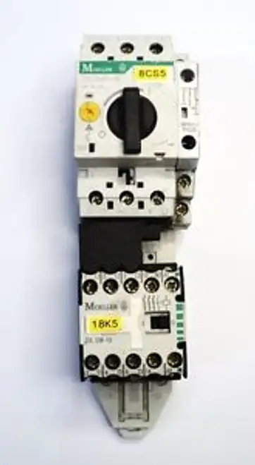 MOELLER DIL EM-10 CONTACTOR 15A 3-POLE WITH PKZM0-1 6 MOTOR STARTER Ie=1 6A -