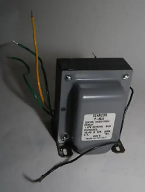 STANCOR POWER CONTROL TRANSFORMER P-8644 PRI: 117V SEC. 12.6V 10A MADE IN USA