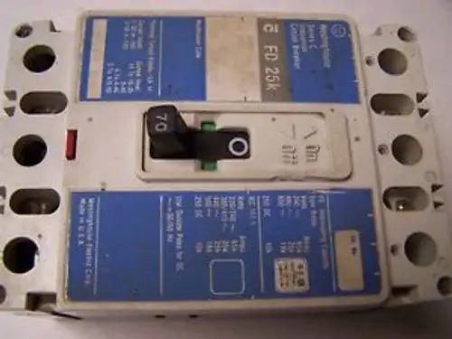 WESTINGHOUSE 70A CIRCUIT BREAKER FD3070 RR-75