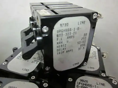 AIRPAX 30A. 37.5 TRIP AMPS BREAKER UPGH666-1-6-600-303-01 YE-31A