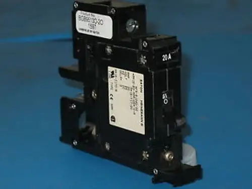 EATON HEINEMANN AM1S-B3-AAA-05M-H-A NFS-81240-20 20A 65VDC CIRCUIT BREAKERS (5)
