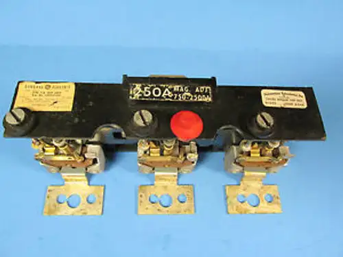 GENERAL ELECTRIC 250 AMP 600 VOLT 3 POLE TRIP UNIT TJK436T250 ...... WR-22