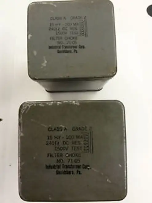 Industrial Transformer Corp 71-05 Filter Choke For Tube Amps 15Hy 100Ma 240Ohm
