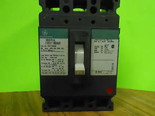 General Electric Ted134080 80Amp 3 Pole Circuit Breaker ........ Wa-124