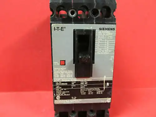 Siemens Ite 3 Pole 40 Amp Circuit Breaker Cat No. Hed43B040 ...... Wi-87B