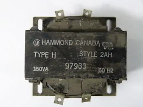 Hammond H2Ah H-2Ah 97933 Single Phase Transformer 150Va 350V/120V 60Hz Wow
