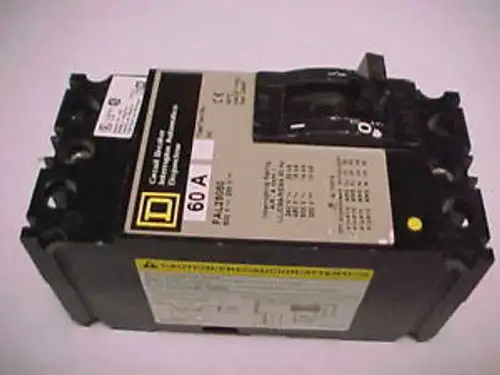 Square D Fal26050 50 Amp 2Pole Circuit Breaker 600V Zaa-54