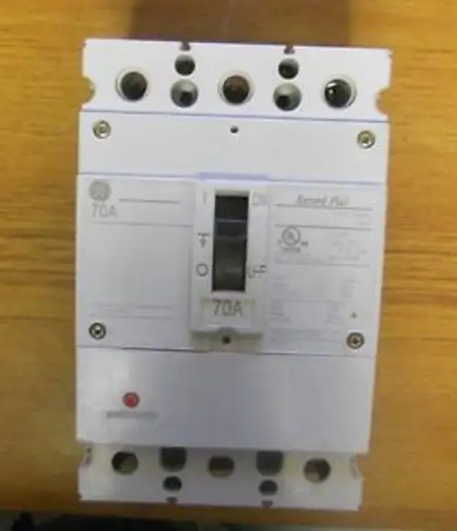 General Electric 70 Amp 3 Pole Circuit Breaker Fbn36Te070Rv .... Vc-224