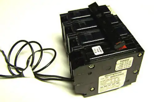 Westinghouse Ba Type Circuit Breaker W/Shunt 100A 3P Cat Bab3100Hs ... D-115
