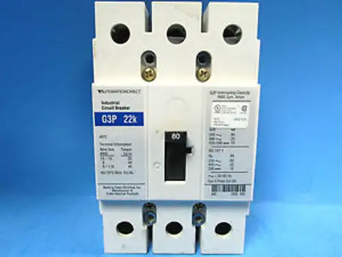 Automationdirect / Cutler-Hammer G3P 22K 3 Pole 40 Amp Circuit Breaker .. Wi-79