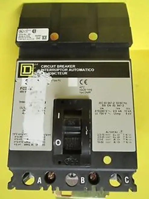 Square D 35 Amp 3 Pole Fc34035 Circuit Breaker ........ Vd-16