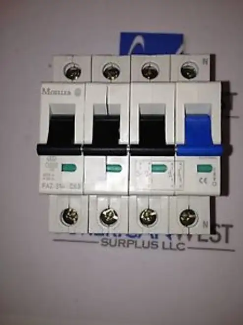 Moeller Faz-3N C68 400V 415V As Is Iec/En60898 Icn=10Ka