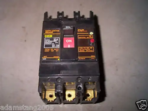 Fuji Sg53B Breaker 3 Pole 20 Amp 220V
