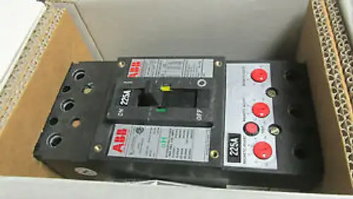 . Abb Circuit Breaker 225A 600V Cat Fhb63225L With 225A Mag.Trip .. Vy-503
