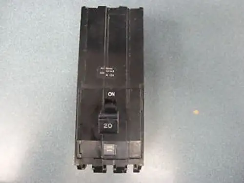Sqd A1B320 20 Amp 3 Pole Circuit Breaker