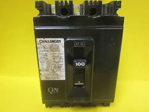 Challenger Ne234100 Type Ne 240 Vac 3 Pole 100 Amp. C-40C