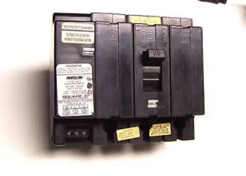 Square D ... 3P .. 20A Circuit Breaker W/ Powerlink Cat Ehb34020Pl ... L-19M