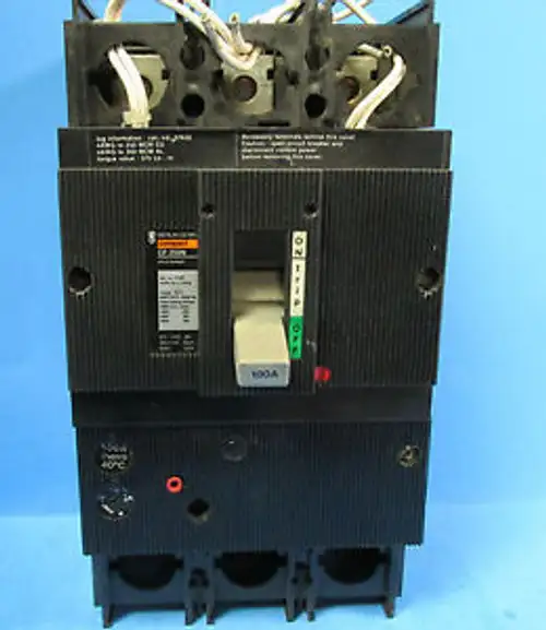 Merlin Gerin Compact Cf 250N 3 Pole 100 Amp Breaker W/ 2 Auxs And Shunt . Va-05