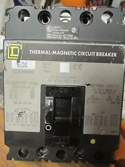 Square D 3 Pole 60 Amp Circuit Breaker Fal340608041 ....... Vc-222