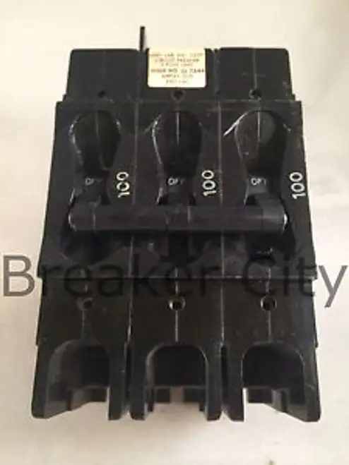 Airpax 209-3-1-63F-4-9-100 Issue No. Ll-7644 240 Vac 209 3 Pole 100 Amp Breaker