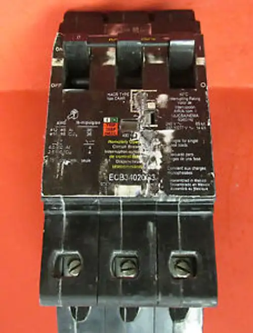 Square D 3 Pole 20 Amp Remotely Operated Circuit Breaker Ecb34020G3 .... Vc-120