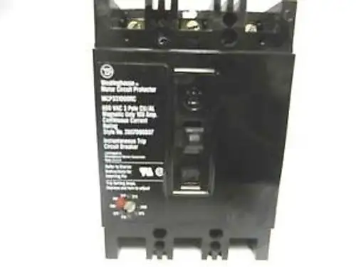 Westinghouse 100 Amp 3 Pole Circuit Breaker Mcp331000Rc ..... Wa-114
