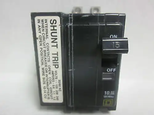 Square D 15 Amp 2 Pole With Shunt Trip Device Qob21151021.........Yi-113