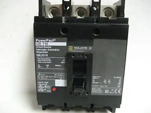 Square D Powerpact 110 Amp 3 Pole Type-Qb Qbl32110 G-35A