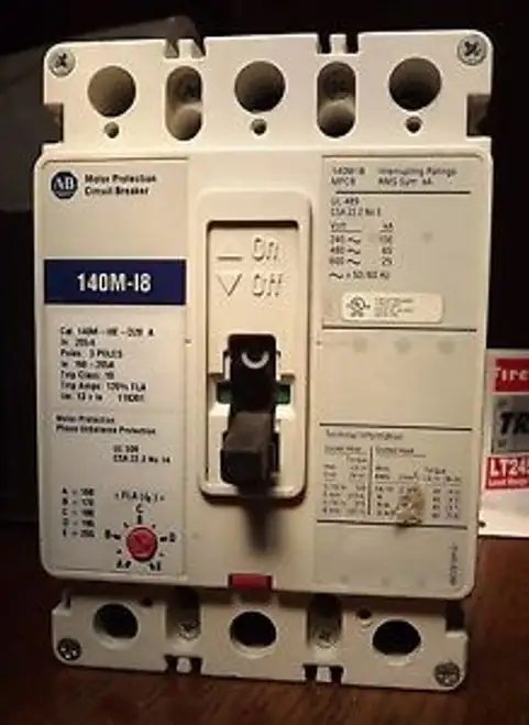 Allen Bradley 140M-I8E-D20-Cc160-205 Amp Industrial Circuit Breaker