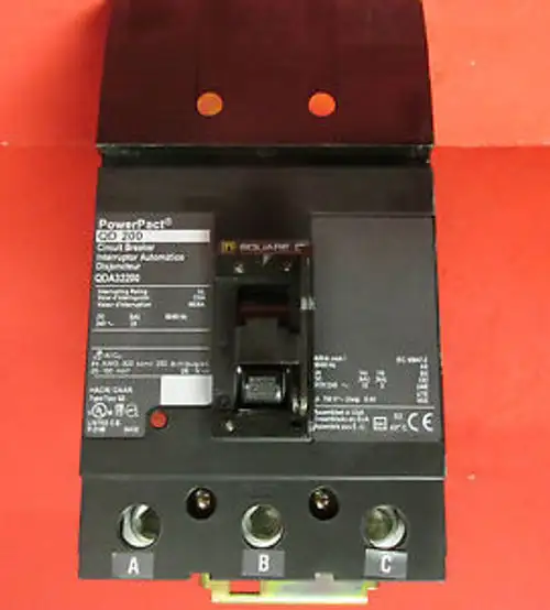 Square D 200 Amp 3 Pole Circuit Breaker Qda32200 ............ Vc-201