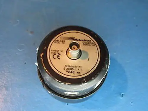 Molectron Jmax43 Sn 0462D98 Pyroelectric Probe Responsivity 6.93E-1Vj @ 248 Nm