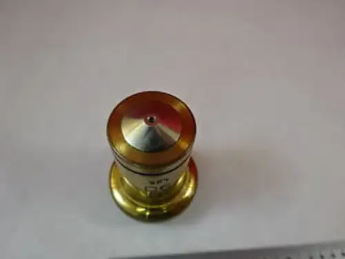 MICROSCOPE PART ANTIQUE BRASS OBJECTIVE CARL ZEISS JENA 90X OPTICS AS IS N5-A-08