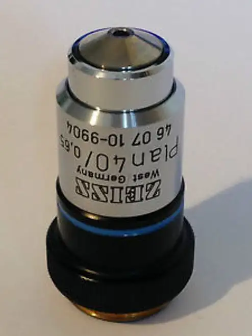 Carl Zeiss Plan 40X Microscope Objective 40/0 65 160/0 17 46 07 10-9904