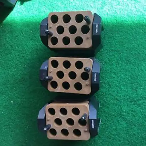 Set Of 3Sorvall Heraeus Rectangular Centrifuge Buckets With Inserts 75006446 F