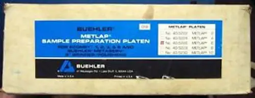 Buehler 8 Metlap Sample Preparation Platen 40-5226