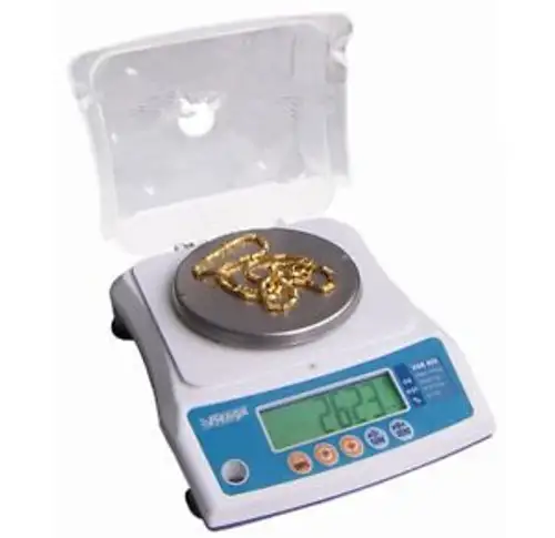 Hak-600/0.02 High Precision Micro Electronic Weighing Balances Scales Round Pan