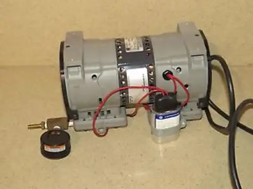 Thomas Compressor Vacuum Pump Model 2628Ve44-59B W/ Emerson Motor K48Zzecw3321