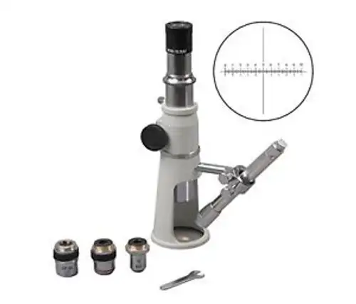 Omax 20X-40X-100X Portable Inspection Microscope With Pen Light And Reticle