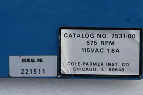 Moteur/engrenage de remplacement Cole Parmer 3000 Rpm 7531-00
