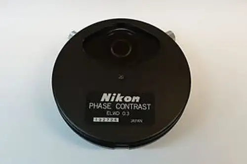 Nikon Elwd 0.3 Phase Contrast Condenser With Ph1-Ph3 & Phl Annulus