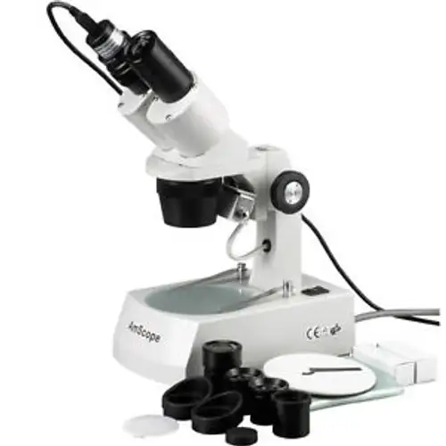Amscope Se306R-Az-E1 20X-40X-80X Stereo Microscope With 1.3Mp Usb Camera