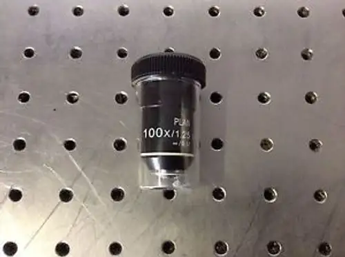 Microscope Objective Lens Plan 100X1.25 Oil Ph /0.17 #Ampf-Op0100Pc