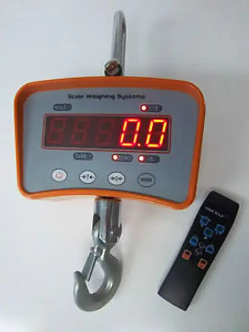 Sws-7910 1000 X .5 Lb Digital Hanging Crane Scale With Wireless Remote Control
