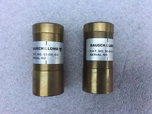 Pair Bausch & Lomb 51-05-50 50X Flat Field Coated Microscope Objective Lens